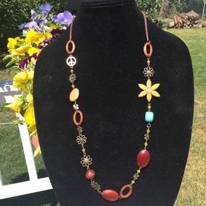 Leather Strap Boho Necklace